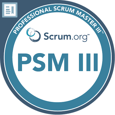 Logo Certification Professional Scrum Master III