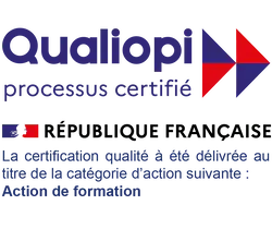 Logo Qualiopi avec action de formation