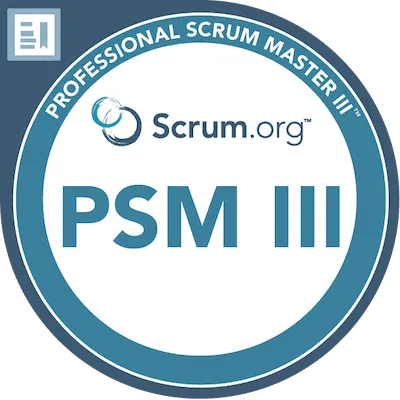 Logo Certification Professional Scrum Master PSM III de Scrum.org